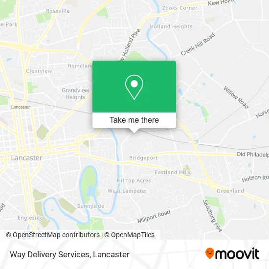 Way Delivery Services map