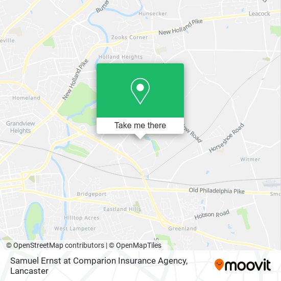 Mapa de Samuel Ernst at Comparion Insurance Agency