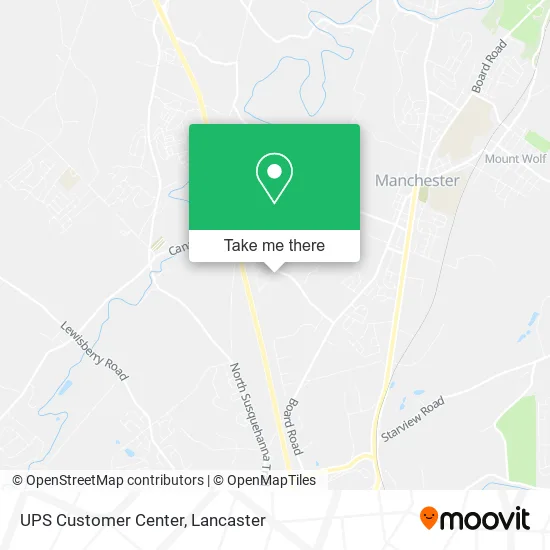 UPS Customer Center map