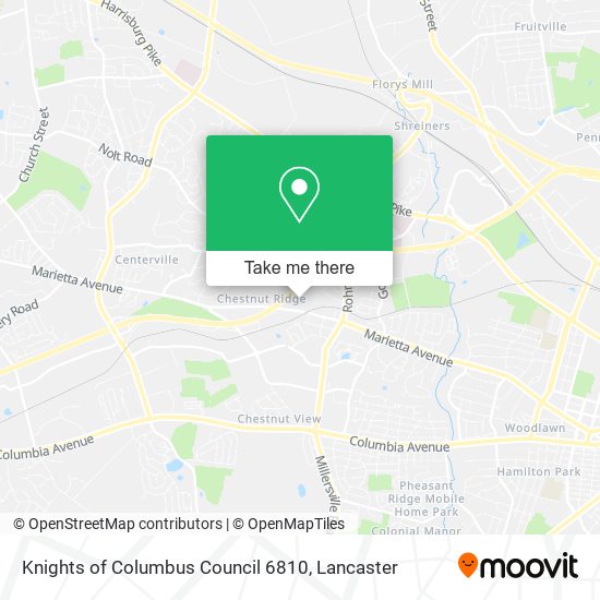 Mapa de Knights of Columbus Council 6810