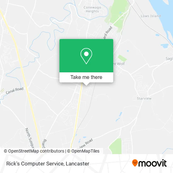 Rick's Computer Service map