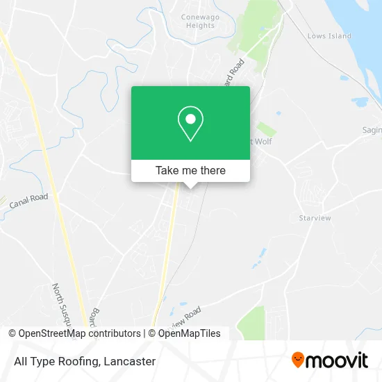 All Type Roofing map