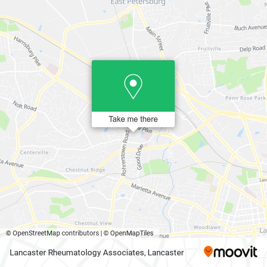 Mapa de Lancaster Rheumatology Associates