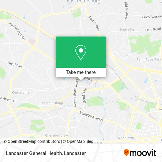 Lancaster General Health map