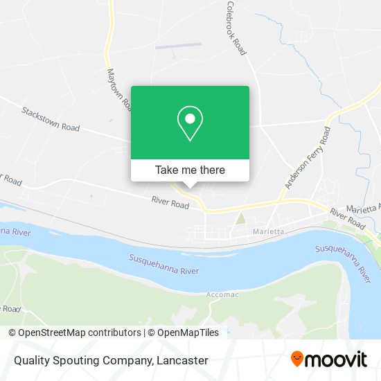 Quality Spouting Company map
