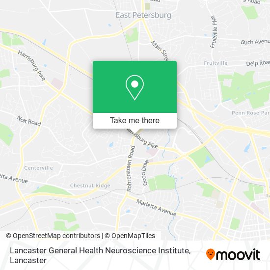 Mapa de Lancaster General Health Neuroscience Institute
