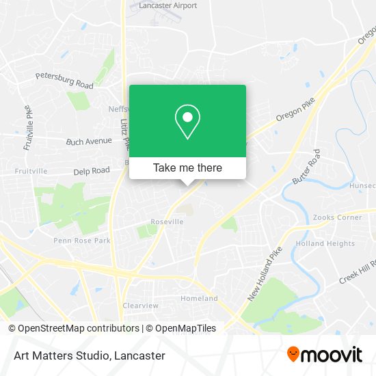 Art Matters Studio map