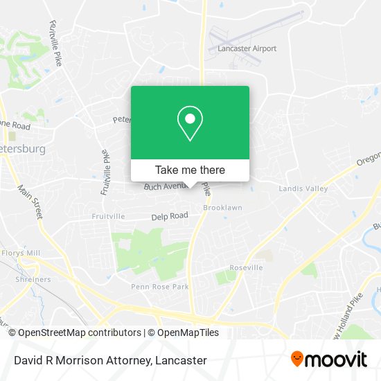 David R Morrison Attorney map