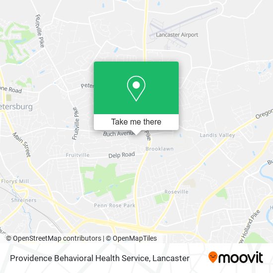 Mapa de Providence Behavioral Health Service