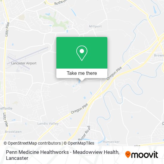 Mapa de Penn Medicine Healthworks - Meadowview Health