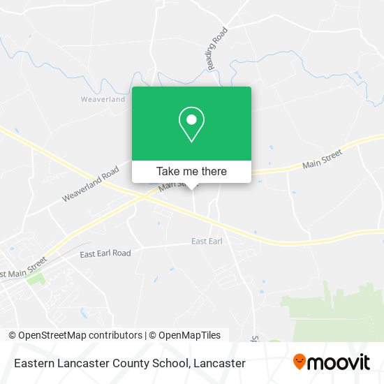 Eastern Lancaster County School map