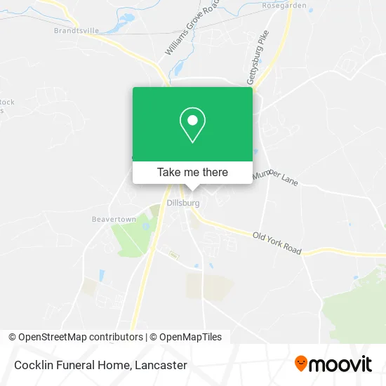 Cocklin Funeral Home map