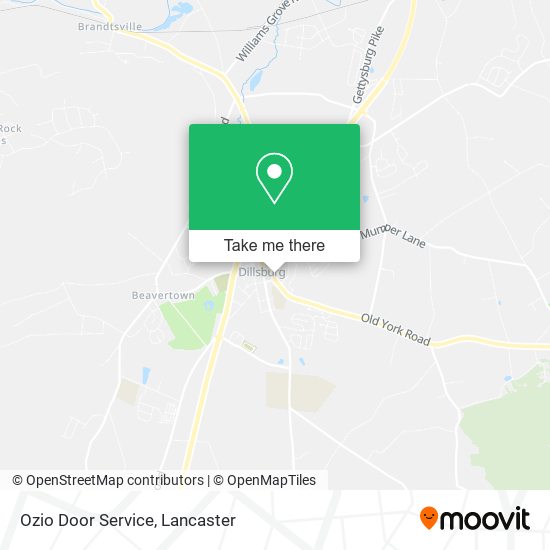 Ozio Door Service map