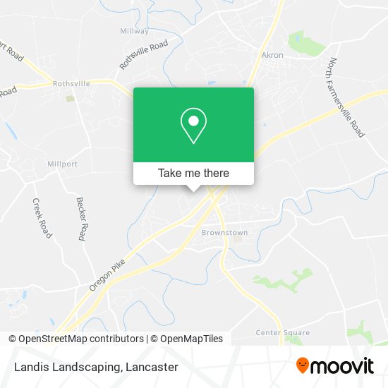 Landis Landscaping map