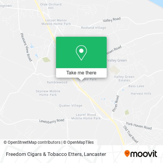 Mapa de Freedom Cigars & Tobacco Etters