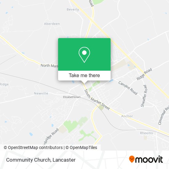 Community Church map