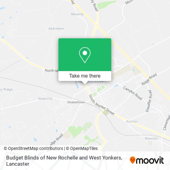 Mapa de Budget Blinds of New Rochelle and West Yonkers