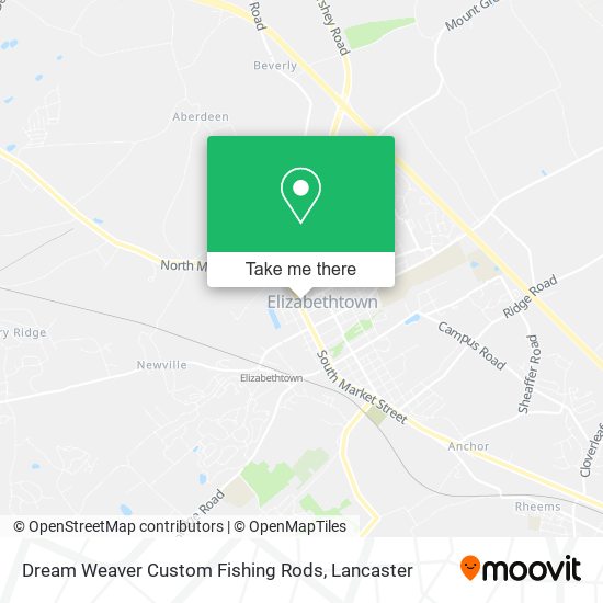 Dream Weaver Custom Fishing Rods map