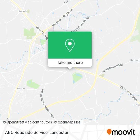 ABC Roadside Service map