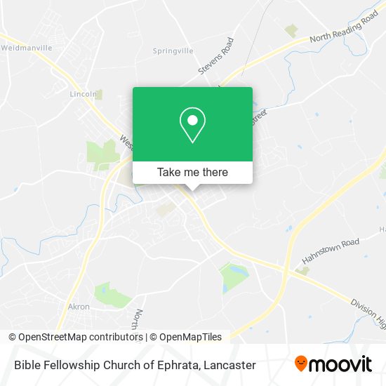 Mapa de Bible Fellowship Church of Ephrata