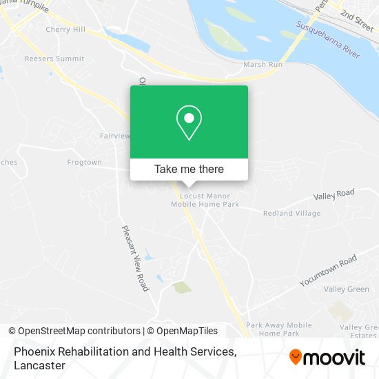 Phoenix Rehabilitation and Health Services map