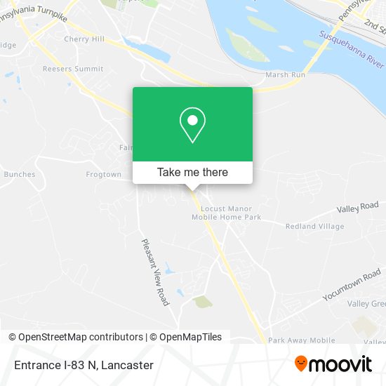 Mapa de Entrance I-83 N