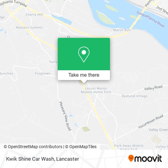 Kwik Shine Car Wash map