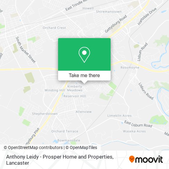 Anthony Leidy - Prosper Home and Properties map