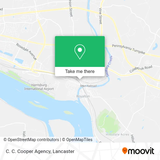 C. C. Cooper Agency map