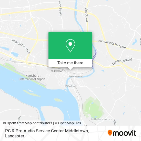 PC & Pro Audio Service Center Middletown map