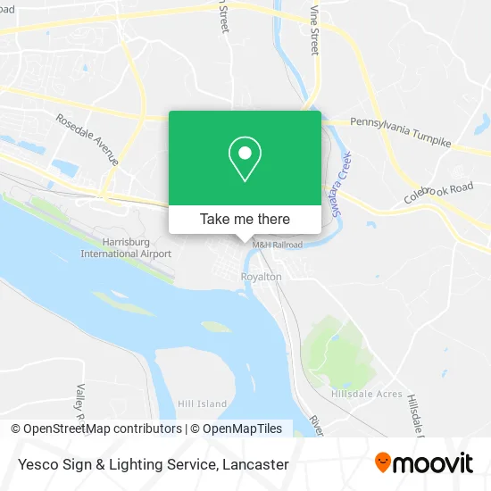 Yesco Sign & Lighting Service map