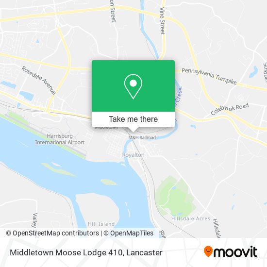 Mapa de Middletown Moose Lodge 410