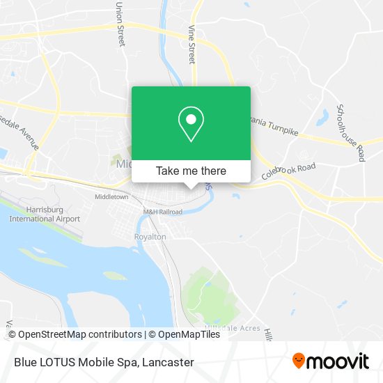 Blue LOTUS Mobile Spa map