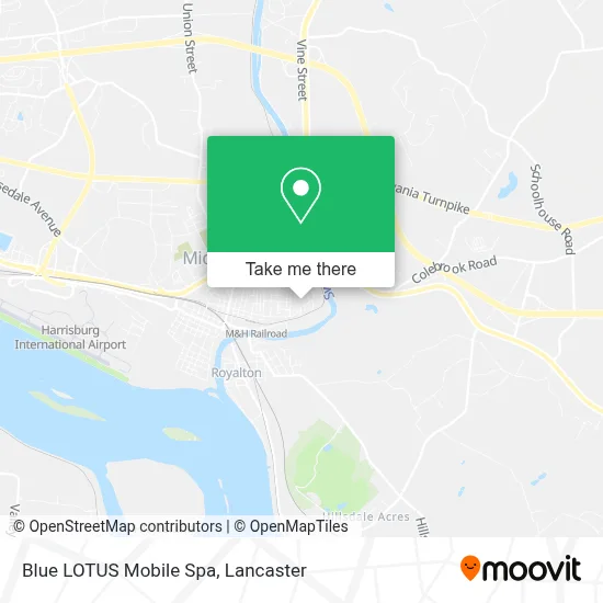 Blue LOTUS Mobile Spa map