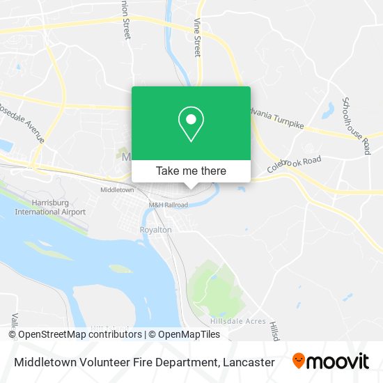 Middletown Volunteer Fire Department map