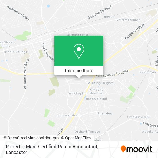 Robert D Mast Certified Public Accountant map