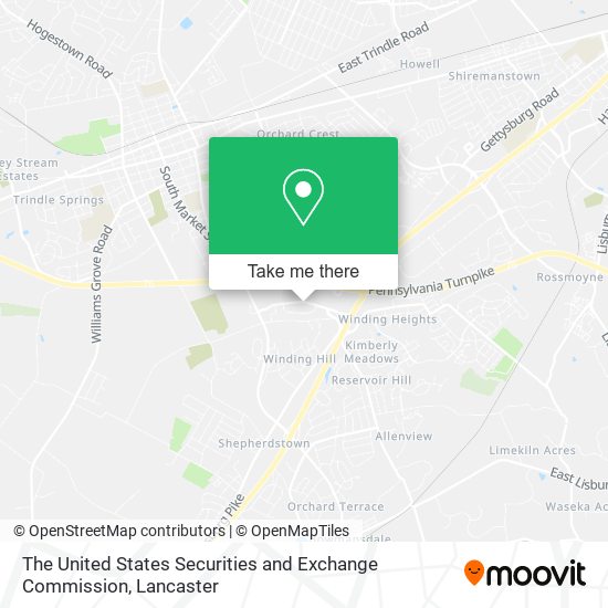 The United States Securities and Exchange Commission map