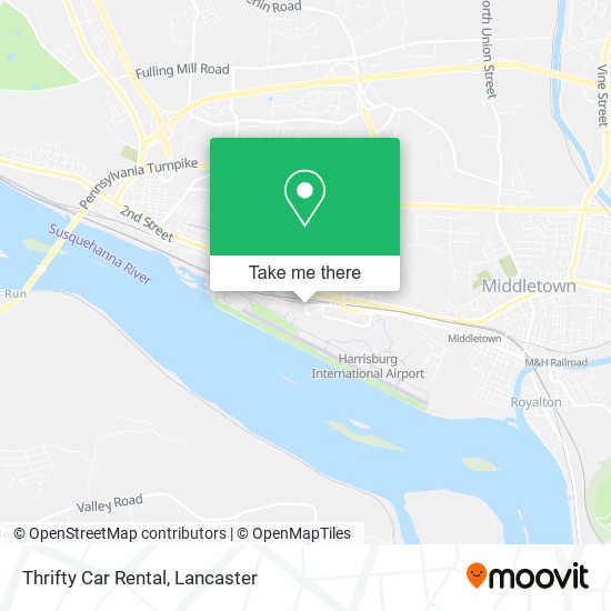 Mapa de Thrifty Car Rental