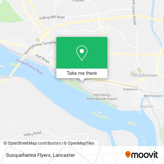 Susquehanna Flyers map