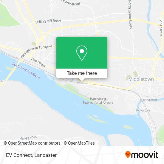 EV Connect map