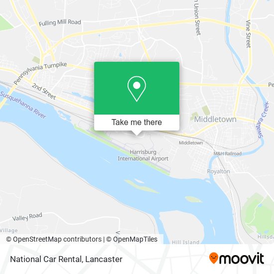National Car Rental map