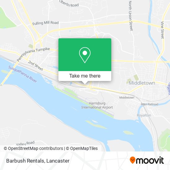 Mapa de Barbush Rentals