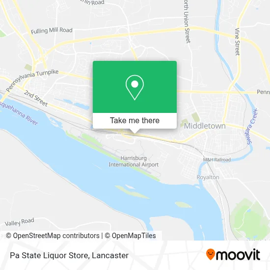 Pa State Liquor Store map