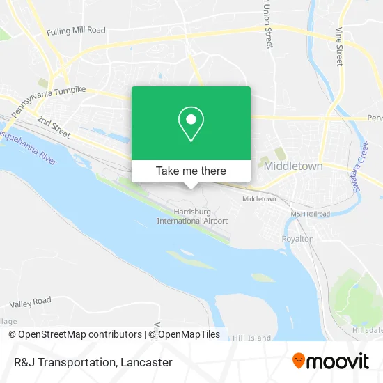 R&J Transportation map