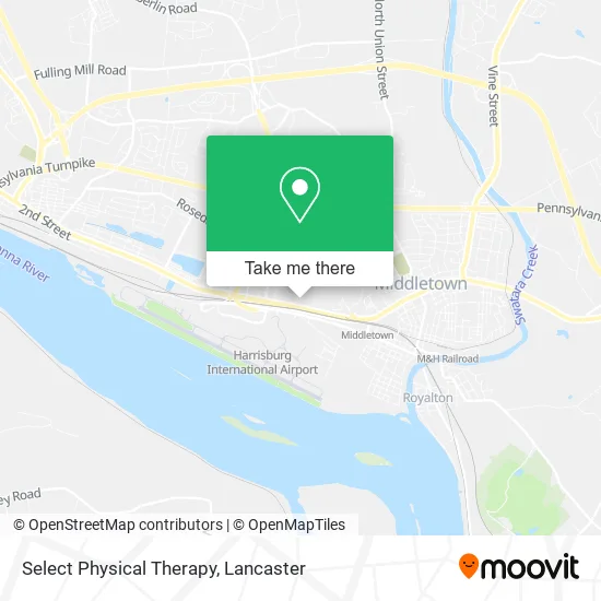 Select Physical Therapy map