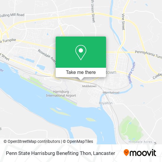 Mapa de Penn State Harrisburg Benefiting Thon