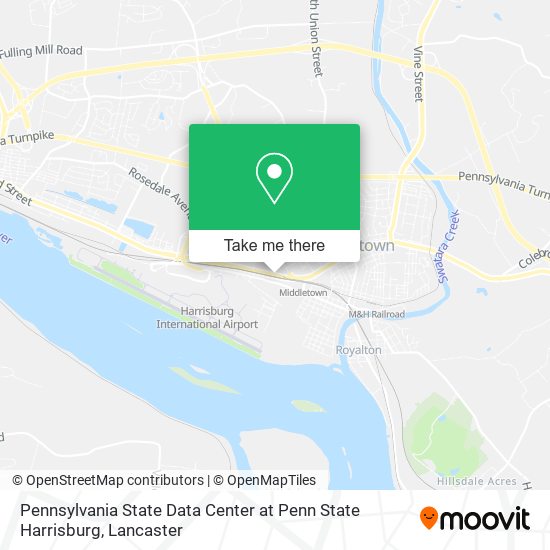Pennsylvania State Data Center at Penn State Harrisburg map