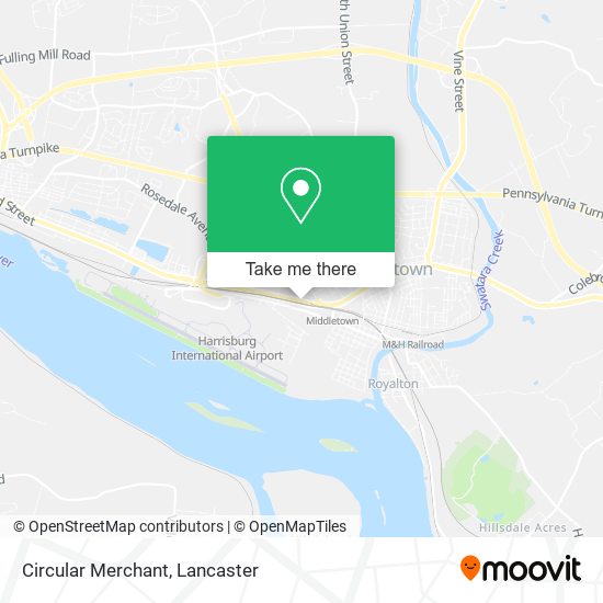 Circular Merchant map