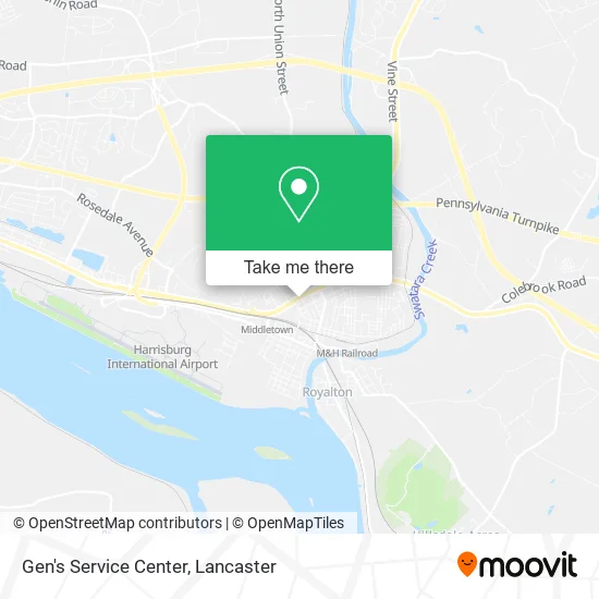 Gen's Service Center map