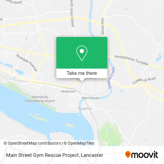 Main Street Gym Rescue Project map